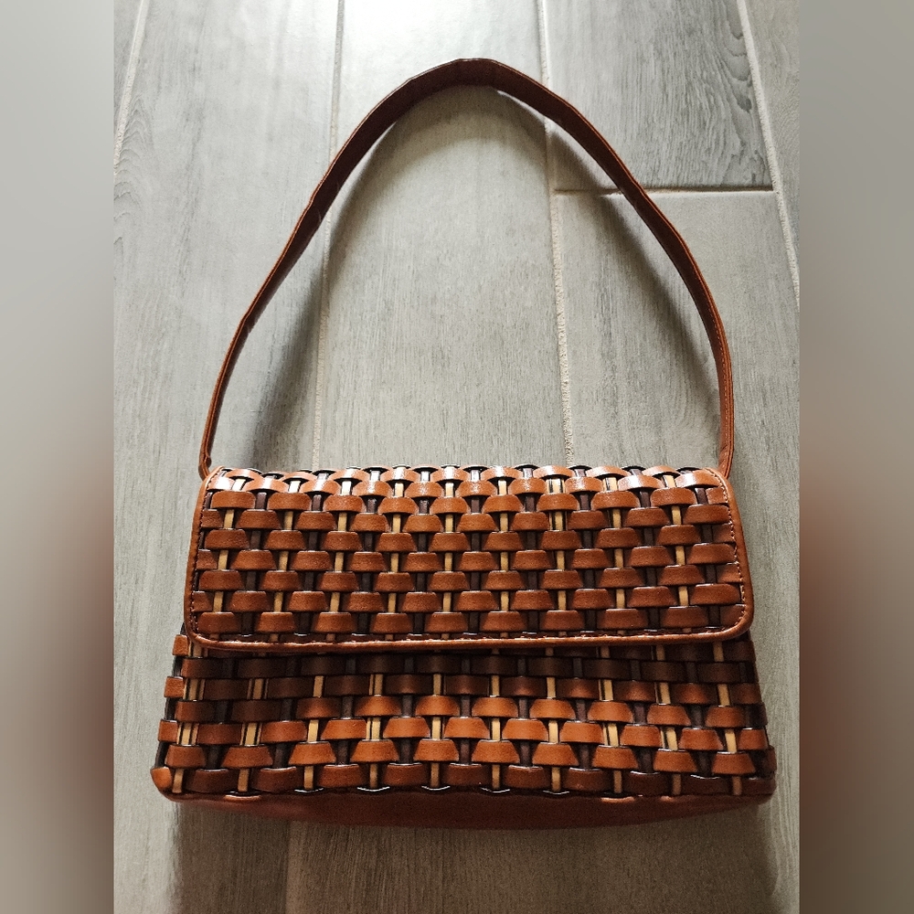 Nine West Basket  Weave Shoulder Bag